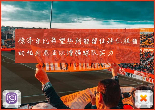 德泽尔比希望热刺能留住拜仁租借的帕利尼亚以增强球队实力